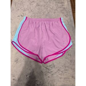 Nike size L Dri Fit Pink Running Shorts Built in Brief